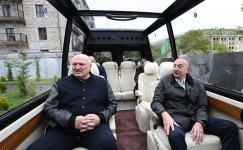 Prezident İlham Əliyev və Prezident Aleksandr Lukaşenko Şuşa şəhərinə səfər ediblər (FOTO/VİDEO)