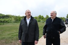 Prezident İlham Əliyev və Prezident Aleksandr Lukaşenko Cıdır düzündə olublar (FOTO)
