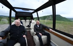 Prezident İlham Əliyev və Prezident Aleksandr Lukaşenko Cıdır düzündə olublar (FOTO)