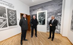 Prezident İlham Əliyev və Belarus Prezidenti Şuşadakı Yaradıcılıq Mərkəzində “Heydər Əliyev və Qarabağ” sərgisinə baxıblar (FOTO)