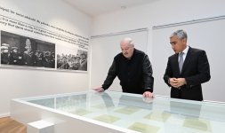 Prezident İlham Əliyev və Belarus Prezidenti Şuşadakı Yaradıcılıq Mərkəzində “Heydər Əliyev və Qarabağ” sərgisinə baxıblar (FOTO)