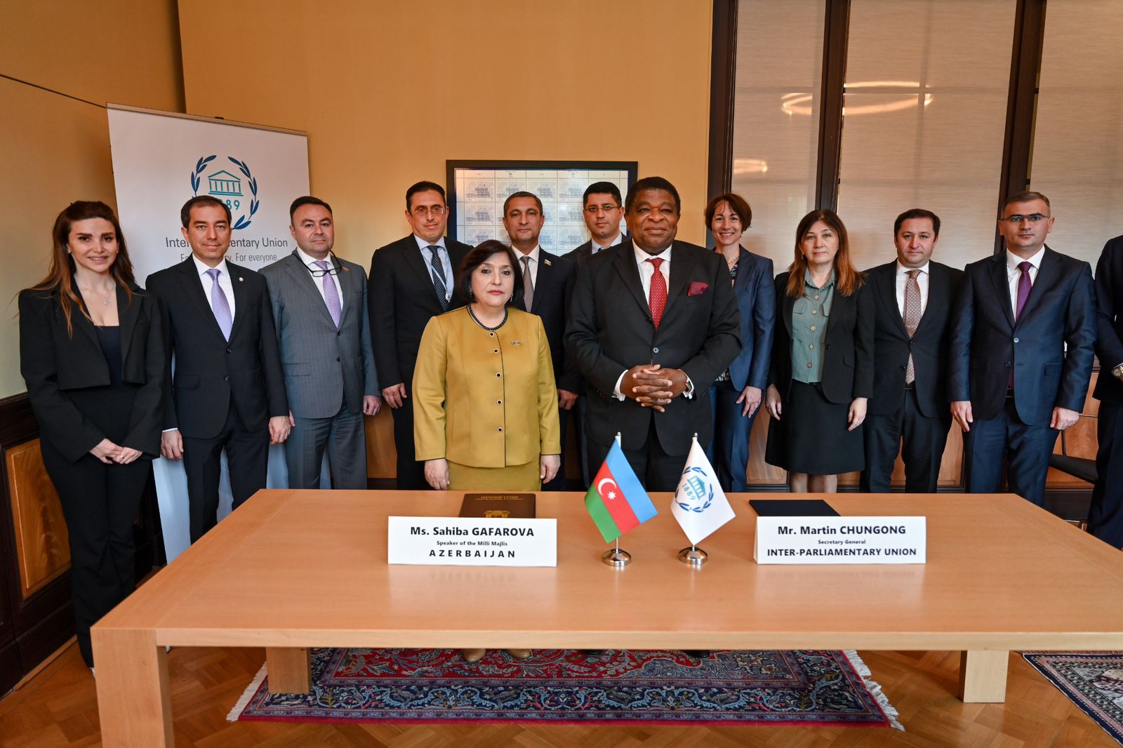 Milli Məclislə Parlamentlərarası İttifaq arasında COP29 çərçivəsində Parlament görüşünün təşkilinə dair Anlaşma Memorandumu imzalanıb (FOTO)