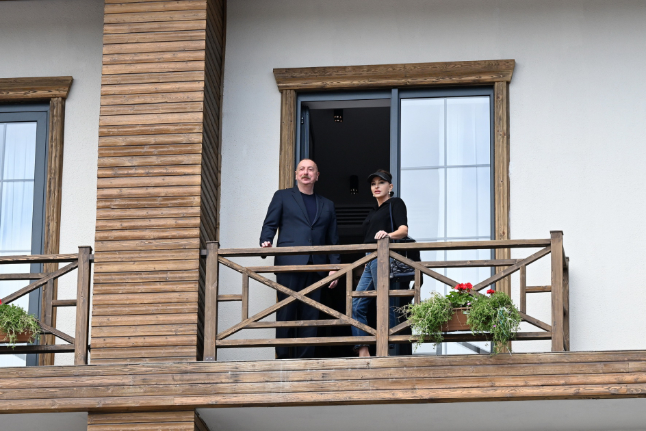 Prezident İlham Əliyev və Birinci xanım Mehriban Əliyeva Zəngilan rayonunda “Ağalı” hotelinin açılışında iştirak ediblər (YENİLƏNİB) (FOTO)