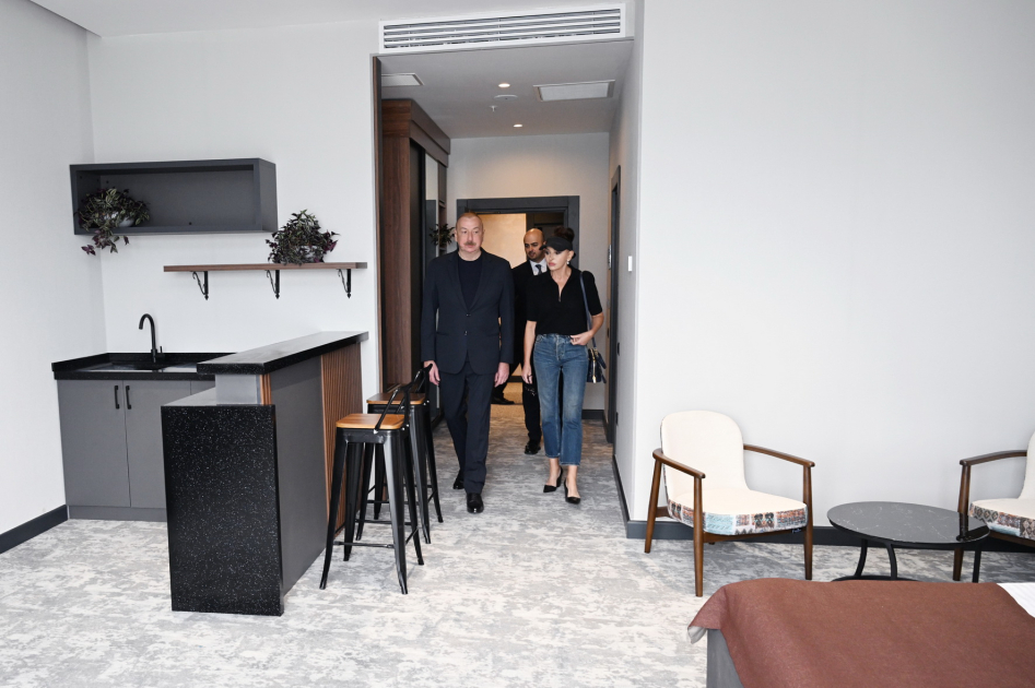 Prezident İlham Əliyev və Birinci xanım Mehriban Əliyeva Zəngilan rayonunda “Ağalı” hotelinin açılışında iştirak ediblər (YENİLƏNİB) (FOTO)