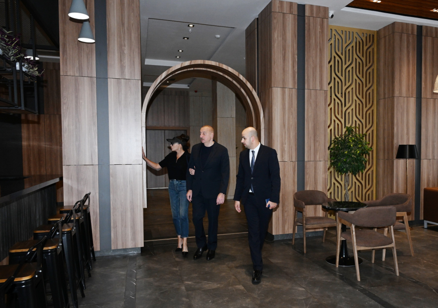 Prezident İlham Əliyev və Birinci xanım Mehriban Əliyeva Zəngilan rayonunda “Ağalı” hotelinin açılışında iştirak ediblər (YENİLƏNİB) (FOTO)