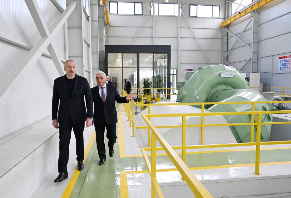 Prezident İlham Əliyev “AzərEnerji” Açıq Səhmdar Cəmiyyətinin “Zəngilan” və “Şayıflı” Su Elektrik stansiyalarının açılışlarını edib (YENİLƏNİB) (FOTO/VİDEO)