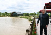 Prezident İlham Əliyev və Birinci xanım Mehriban Əliyeva Zəngilan rayonunda “Ağalı” hotelinin açılışında iştirak ediblər (YENİLƏNİB) (FOTO)