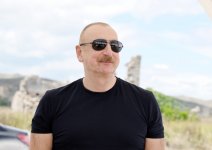 Prezident İlham Əliyev Cəbrayıl rayonunun Maşanlı kəndinin təməlini qoyub (FOTO/VİDEO) (YENİLƏNİB)