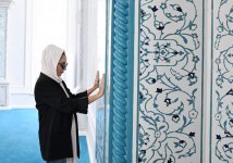 Prezident İlham Əliyev və Birinci xanım Mehriban Əliyeva Zəngilan məscidinin açılışında iştirak ediblər (YENİLƏNİB) (FOTO/VİDEO)