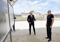 Prezident İlham Əliyev Cəbrayılın Karxulu kəndinin təməlini qoyub (FOTO/VİDEO)
