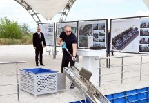 Prezident İlham Əliyev Cəbrayıl rayonunun Sarıcallı kəndinin təməlini qoyub (FOTO/VİDEO)