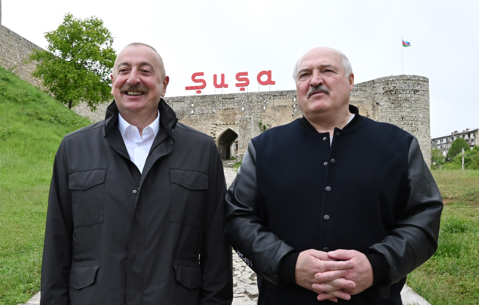 Şuşa şəhəri ilə tanışlıq Belarus Prezidentində dərin təəssürat doğurub (FOTO)