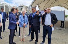 Latviya Parlamenti sədrinin başçılıq etdiyi nümayəndə heyəti Füzuli və Şuşa şəhərlərində olub (FOTO)