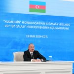 Prezident İlham Əliyev və Prezident Seyid İbrahim Rəisinin iştirakı ilə “Xudafərin” hidroqovşağının istismara verilməsi və “Qız Qalası” hidroqovşağının açılış mərasimi keçirilib (FOTO/VİDEO) (YENİLƏNİB-2)