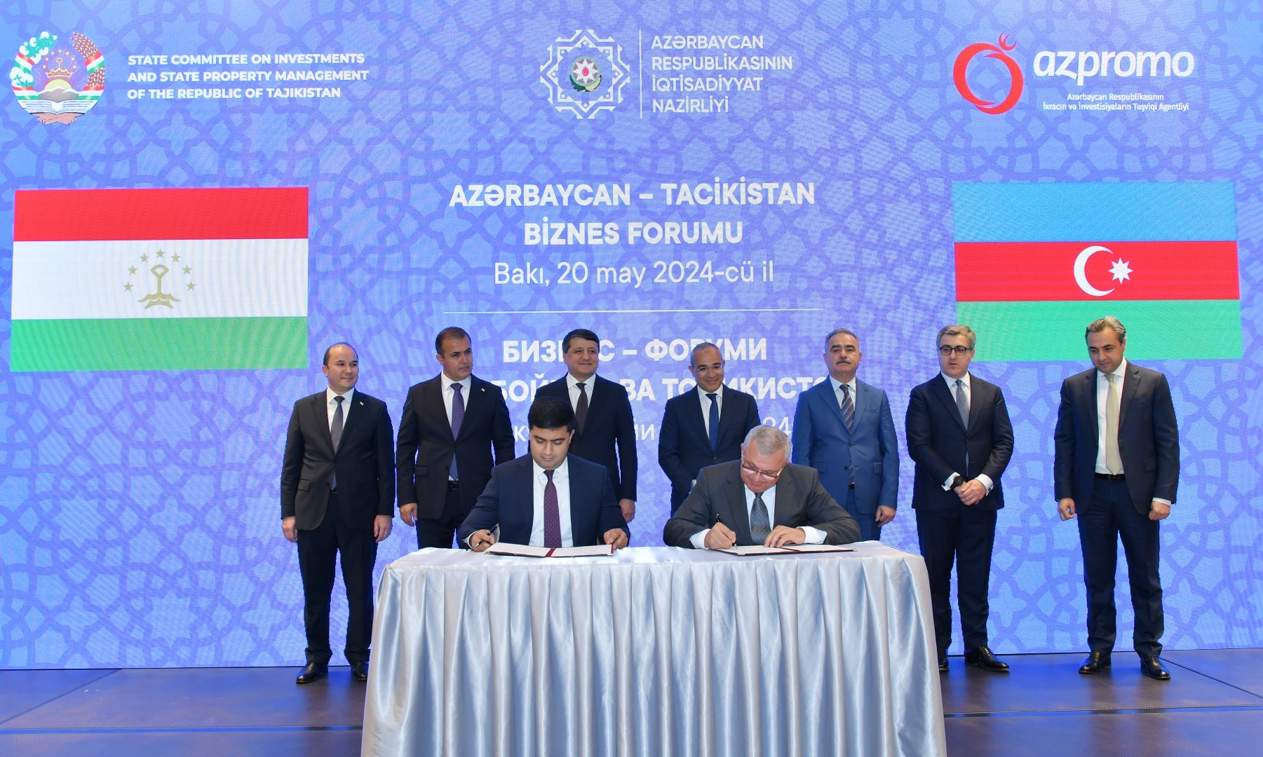 Tacikistan və Azərbaycan bir sıra əməkdaşlıq sənədləri imzalayıb (FOTO)