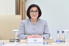 Sahibə Qafarova Latviya Respublikası Seyminin sədri ilə görüşüb (FOTO)