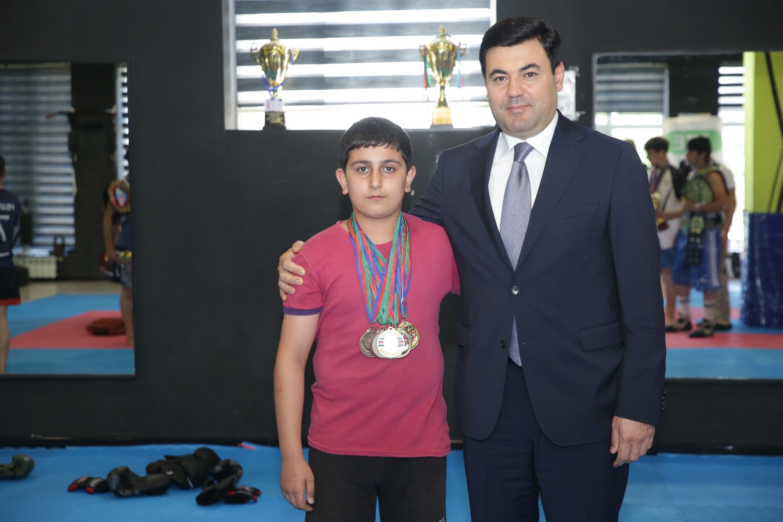 Elnur Rzayev “Əhməd” İdman Klubunda idmançılarla görüşüb (FOTO)