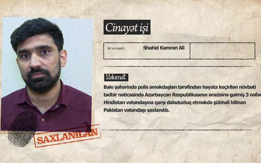 Hindistan vətəndaşlarını ABŞ-yə aparmaq adı ilə aldadan pakistanlı ələ keçib