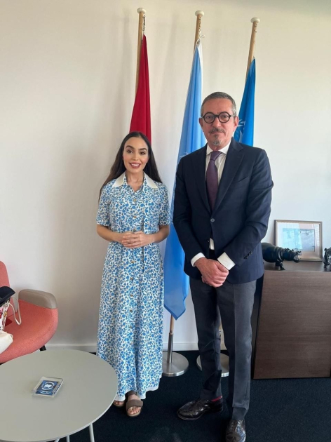 Heydər Əliyev Fondunun vitse-prezidenti Leyla Əliyeva İsveçrədə BMT ofisində görüşlər keçirib (FOTO)