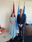 Heydər Əliyev Fondunun vitse-prezidenti Leyla Əliyeva İsveçrədə BMT ofisində görüşlər keçirib (FOTO)