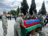 Tərtərdə Birinci Qarabağ müharibəsində itkin düşmüş şəhid Ədalət Əliyev dəfn olunub (FOTO)