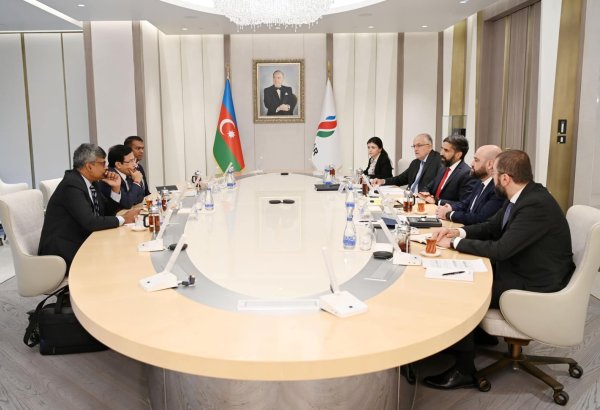 SOCAR prezidenti Hindistanın “ONGC Videsh Limited” şirkətinin rəhbəri ilə görüşüb (FOTO)