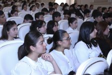 AzMİU Təbliğat-təşviqat qrupu Sumqayıt məktəbliləri ilə görüşüb (FOTO)