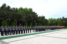 Tacikistan Prezidenti Emoməli Rəhmonun rəsmi qarşılanma mərasimi olub (FOTO)