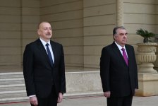Tacikistan Prezidenti Emoməli Rəhmonun rəsmi qarşılanma mərasimi olub (FOTO)