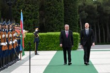 Tacikistan Prezidenti Emoməli Rəhmonun rəsmi qarşılanma mərasimi olub (FOTO)