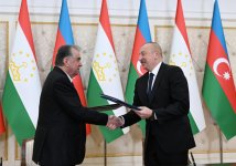 Azərbaycan-Tacikistan sənədləri imzalanıb (FOTO) (YENİLƏNİB)