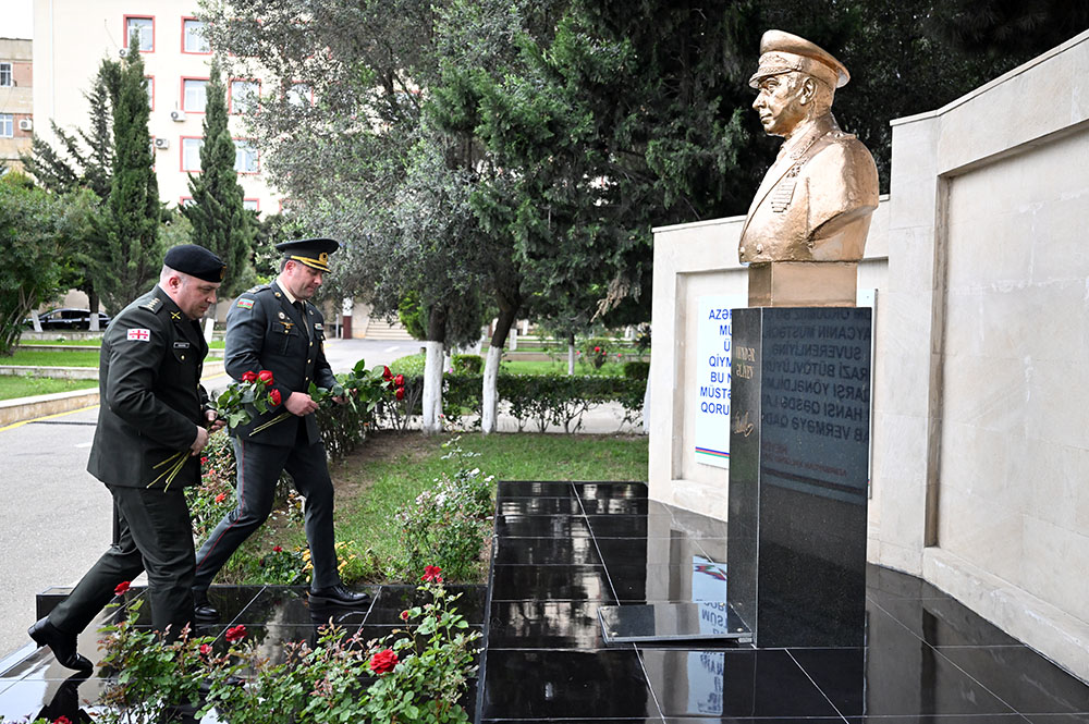 Gürcüstanın Hərbi Polis Departamentinin rəisi Azərbaycana gəlib (FOTO)