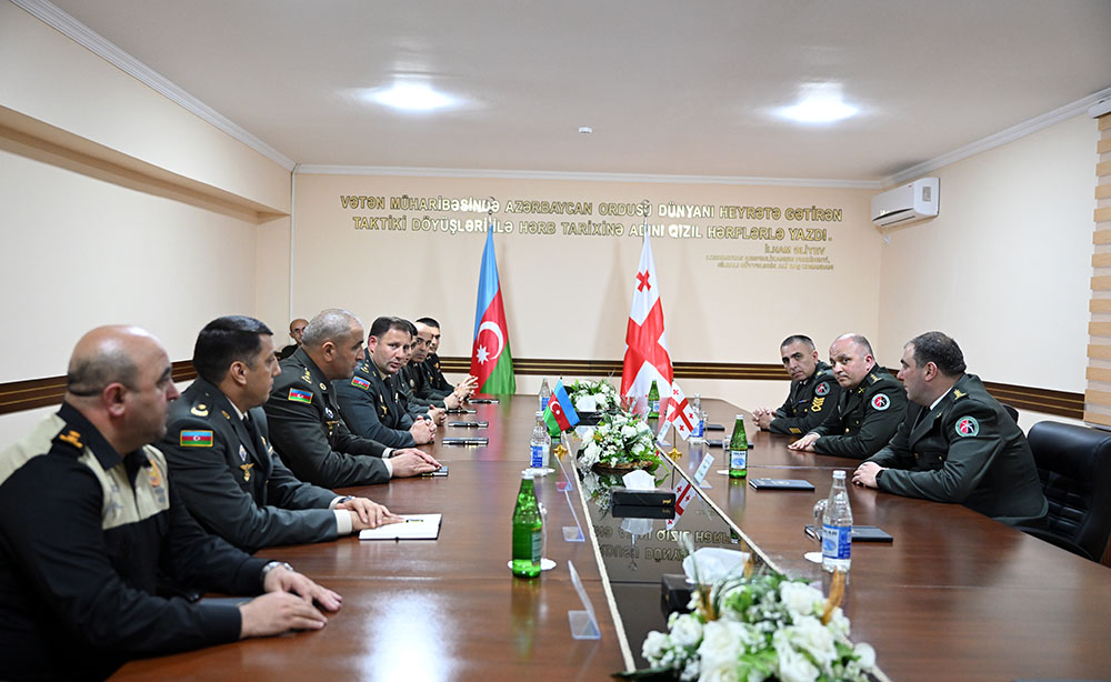 Gürcüstanın Hərbi Polis Departamentinin rəisi Azərbaycana gəlib (FOTO)