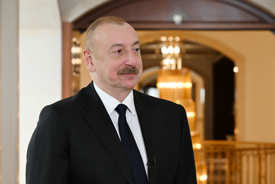 Prezident İlham Əliyev “Euronews” televiziyasına müsahibə verib (FOTO/VİDEO)