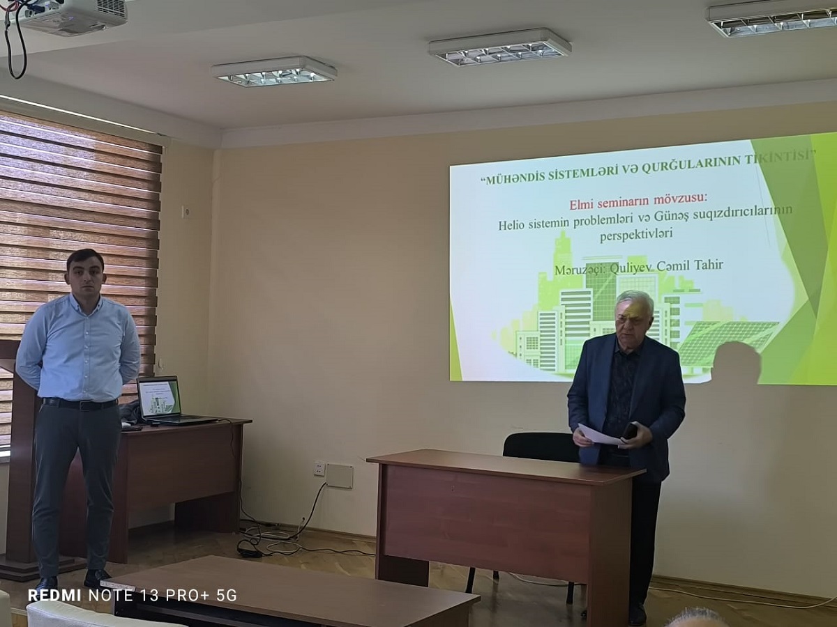 AzMİU alimləri helio sistemlərin problemləri və günəş suqızdırıcılarının perspektivlərini araşdırıblar (FOTO)