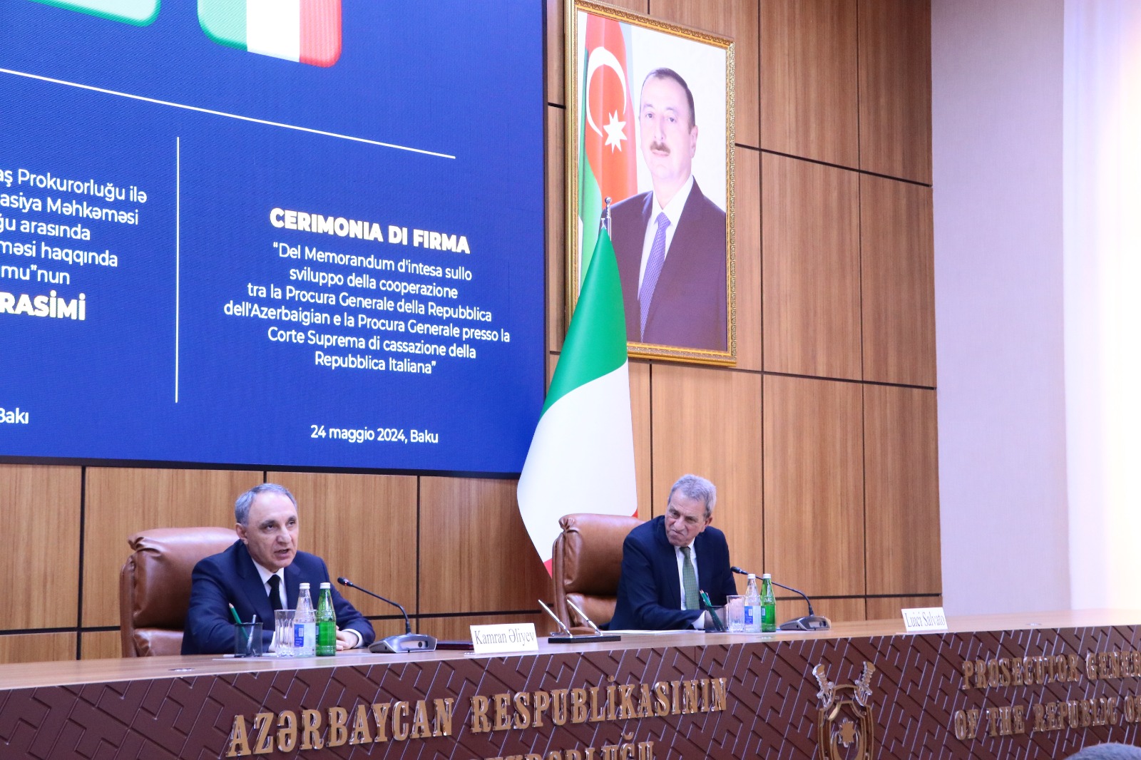 İtaliyanın Baş prokuroru ölkəmizə səfərə gəlib