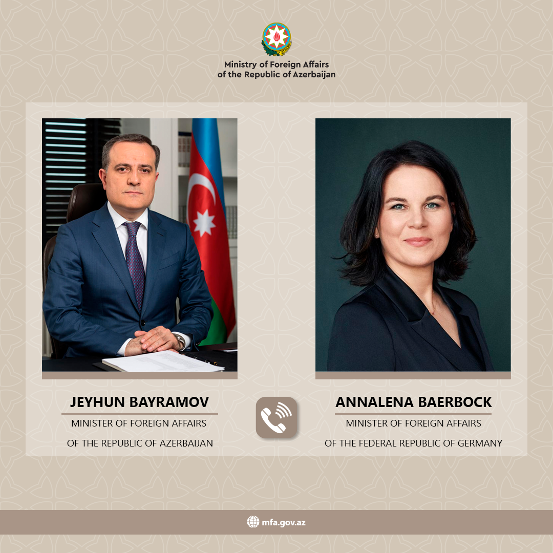Ceyhun Bayramov Almaniya xarici işlər naziri ilə telefonla danışıb