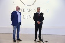 Heydər Əliyev Mərkəzində “Görünməyənin cizgiləri” sərgisi açılıb (FOTO/VİDEO)
