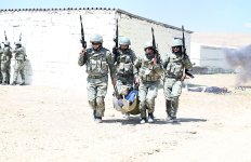 Hərbi Polis İdarəsinin şəxsi heyəti ilə döyüş hazırlığı məşqləri keçirilib (FOTO)