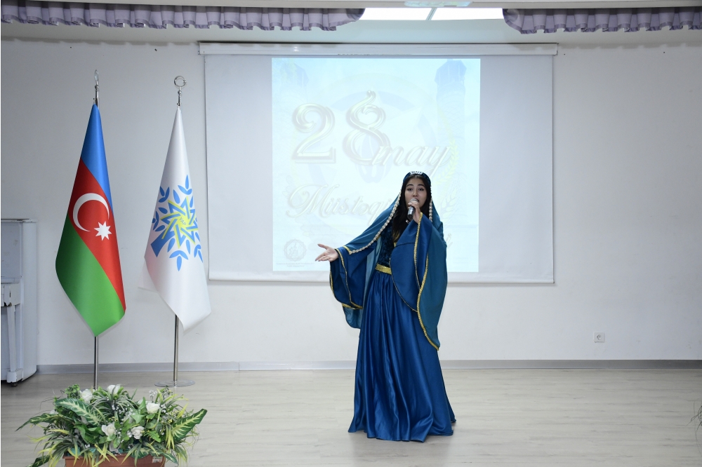 28 May Müstəqillik  Gününə həsr edilmiş “Müstəqilliyimiz əbədidir” adlı tədbir keçirilib (FOTO)