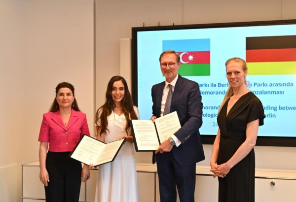 Heydər Əliyev Fondunun vitse-prezidenti Leyla Əliyeva Berlində işgüzar səfərdə olub (FOTO)