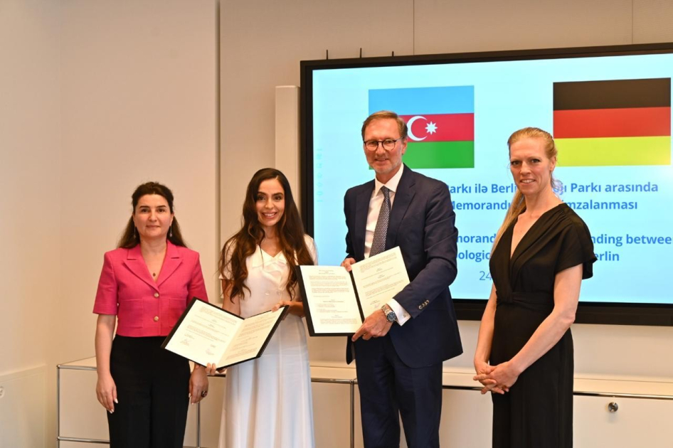 Heydər Əliyev Fondunun vitse-prezidenti Leyla Əliyeva Berlində işgüzar səfərdə olub (FOTO)