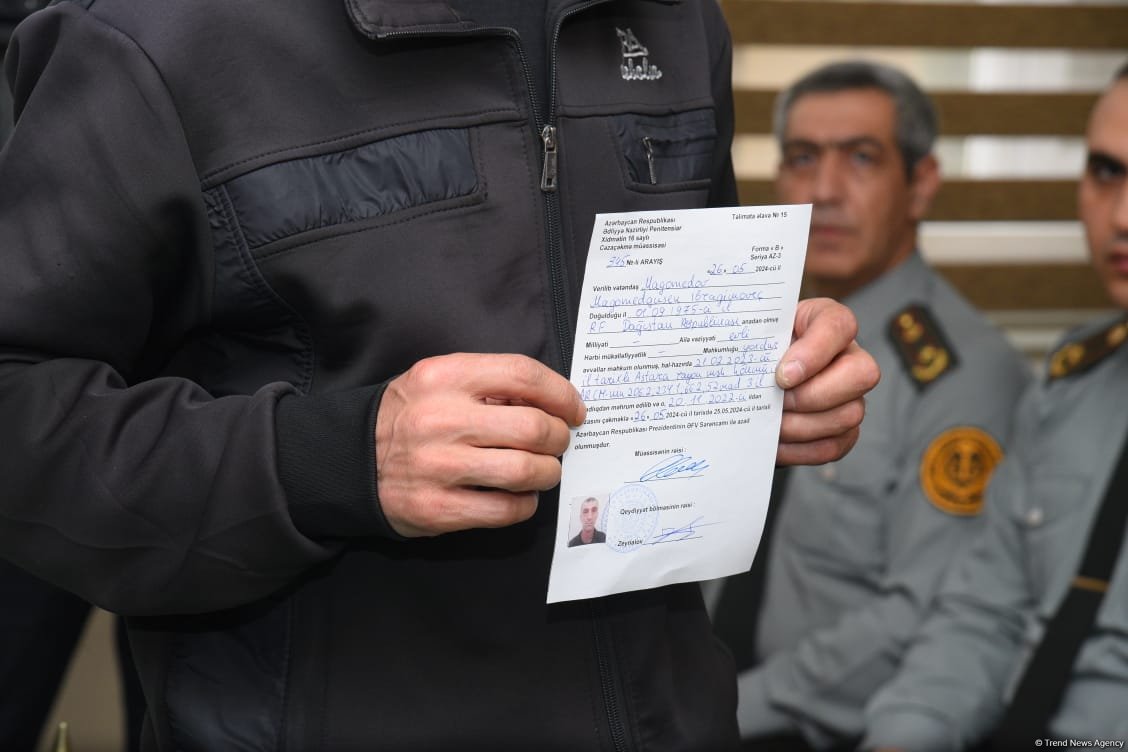 16 saylı cəzaçəkmə müəssisəsində Əfv sərəncamının icrasına başlanılıb (FOTO)