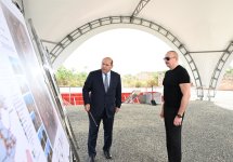 Prezident İlham Əliyev Ağdam rayonunun Güllücə kəndinin təməlini qoyub (FOTO/VİDEO) (YENİLƏNİB)