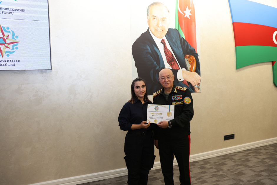 FHN-də fövqəladə hallar könüllülərinin təltifetmə mərasimi keçirilib (FOTO/VİDEO)