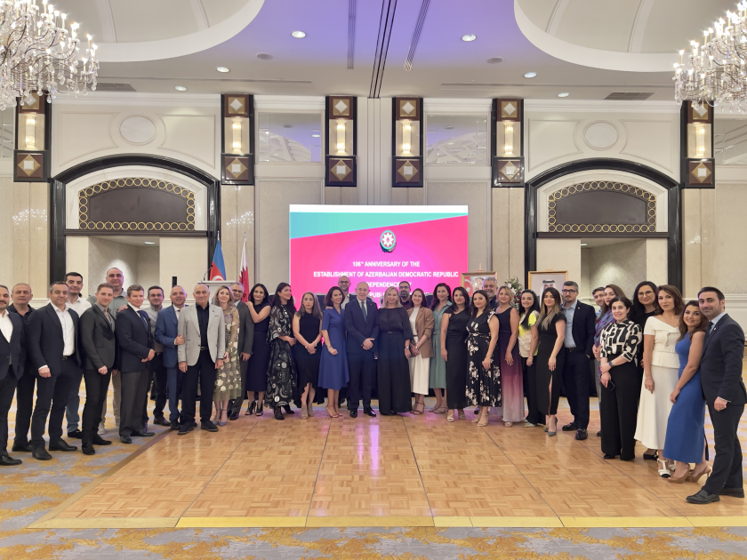 Müstəqillik Günü münasibətilə Doha şəhərində rəsmi qəbul təşkil olunub (FOTO)