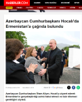 Prezident İlham Əliyev və Birinci xanım Mehriban Əliyevanın Xocalı səfəri Türkiyənin aparıcı media orqanlarının diqqət mərkəzində (FOTO)