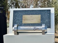 Xəzər dənizinin sahilində "Caspian Dream Liner" zaman kapsulunun təməlqoyma mərasimi olub (FOTO)