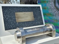 Xəzər dənizinin sahilində "Caspian Dream Liner" zaman kapsulunun təməlqoyma mərasimi olub (FOTO)