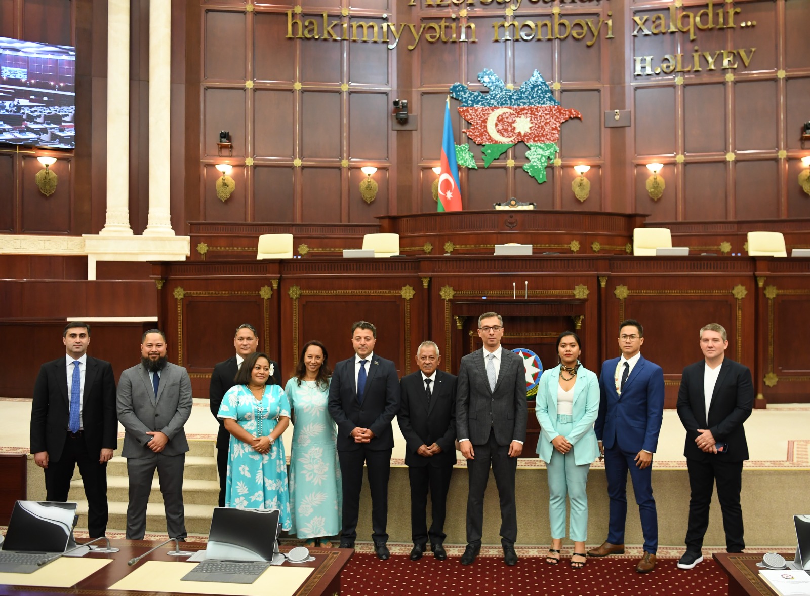 Fransız Polineziyasının nümayəndə heyəti Milli Məclisdə olub (FOTO)